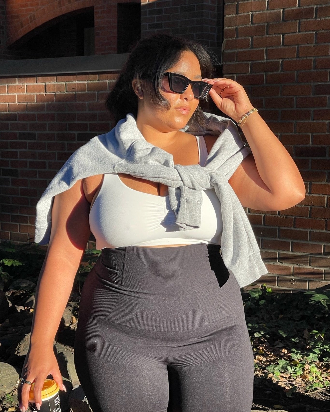 Enhance Active Enhance Leggings, Front View Plus Size